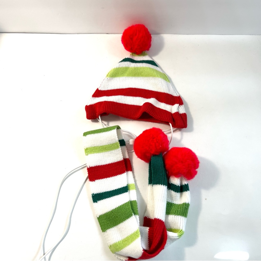 Dog Holiday Hat & Scarf Set – XL/XXL